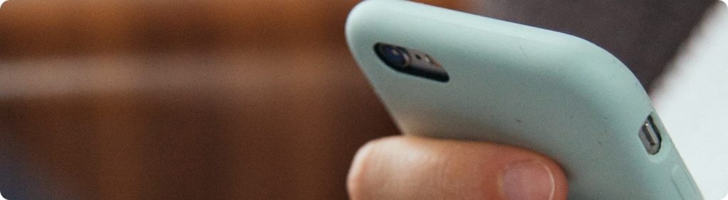 close up of a mobile device